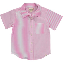  MENS ARTHUR Pink/White Multi Striped Woven Shirt