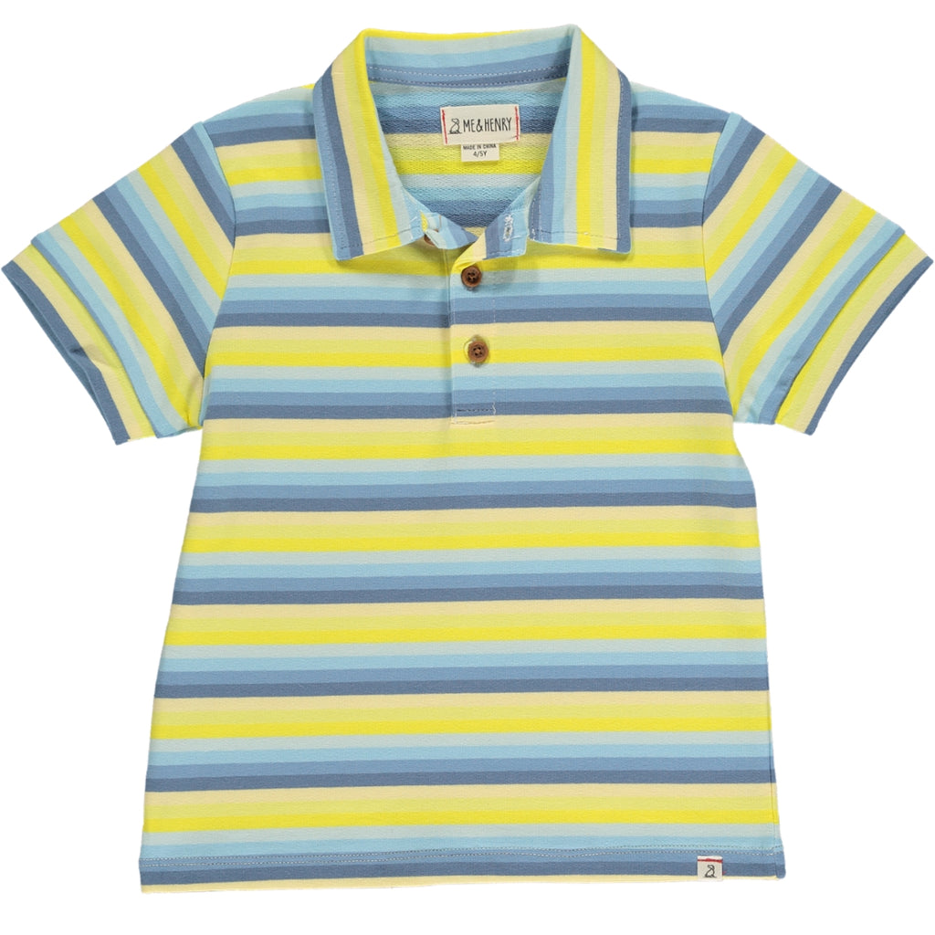 Flagstaff Yellow/Blue Multi Stripe Polo