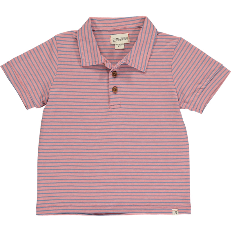 Flagstaff Pink/Royal Multi Stripe Polo