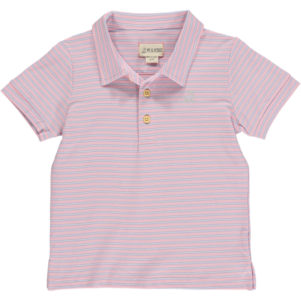 Starboard Pink/Lilac Stripe Polo