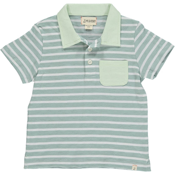 Anchor Sage/White Polo