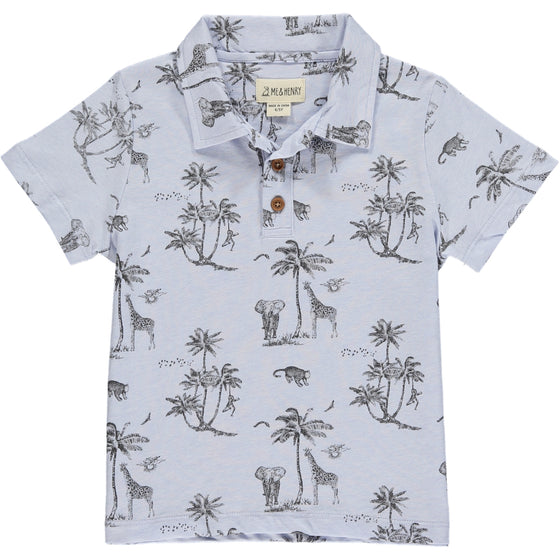 STARBOARD Pale Blue Savannah Giraffe Polo