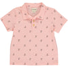 Peach Henry Print Polo