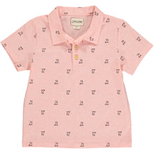  Peach Henry Print Polo