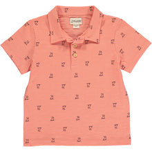  Coral Henry Print Polo