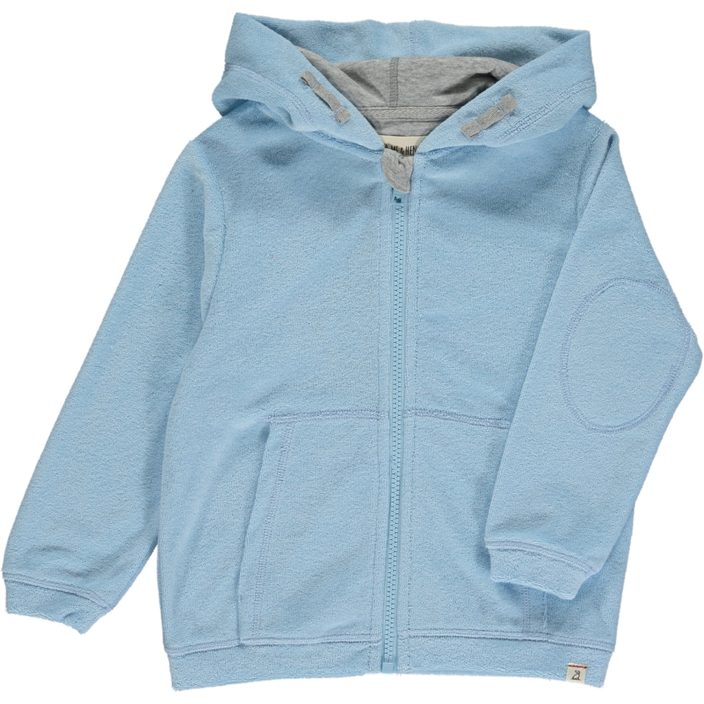 CORNWALL Terry Towelling Blue Zip-Up