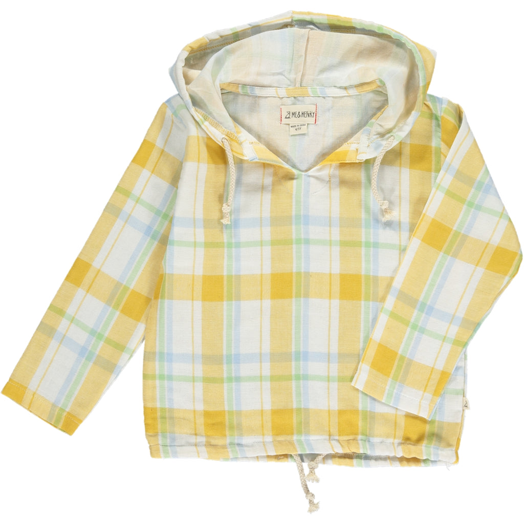 ST.IVES Gold Plaid Hooded Top