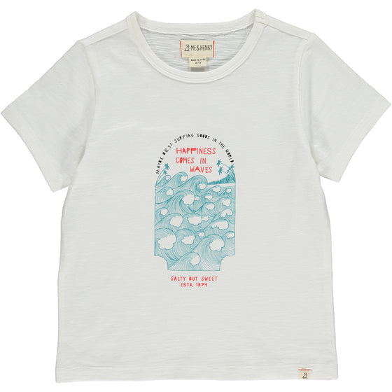 FALMOUTH Happiness Comes in Waves Tee