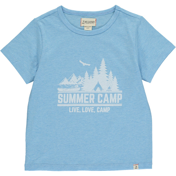 FALMOUTH Blue Summer Camp Tee