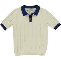 Ollie Cream Knitted Polo