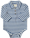 Blue/White SEYMOUR Polo Onesie