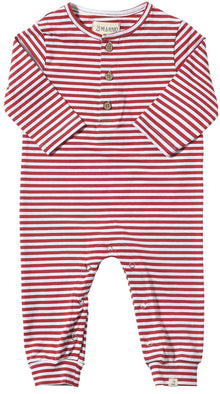  Rust/White Stripe MASON Romper