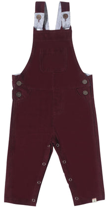  Burgundy HARRISON Cord Overalls