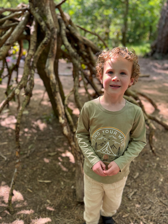 CHEROKEE Find Your Wild Green Tee