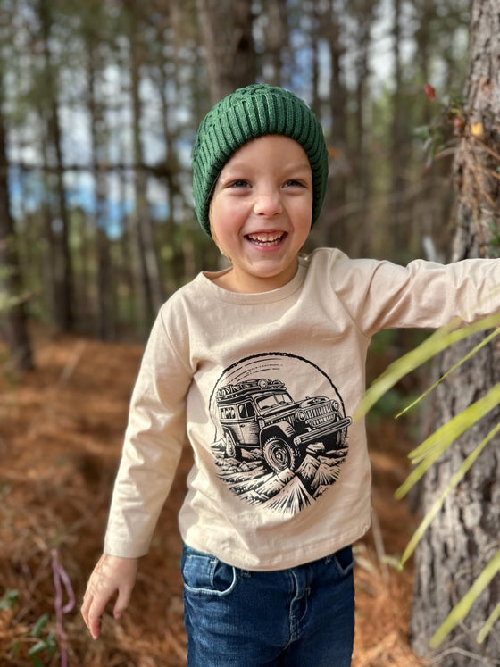 Tan Jeep CHEROKEE Printed Tee