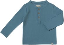  HARVARD Blue Waffle Henley