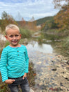 Turquoise/Teal Stripe MASCOT Henley