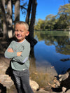 Green/White Stripe MASCOT Henley