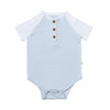 LEAGUE Blue/White Striped Raglan Onesie