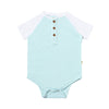 LEAGUE Sky/White Striped Raglan Onesie