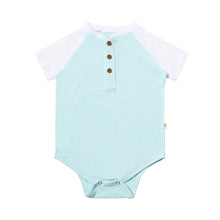  LEAGUE Sky/White Striped Raglan Onesie