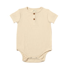  JIBE Cream Ribbed Onesie