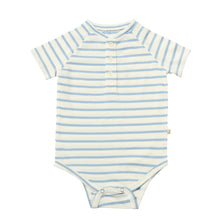  RAGLAN Blue/White Stripe Onesie