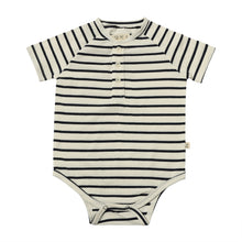  RAGLAN Black/White Stripe Onesie