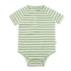 RAGLAN Green/White Stripe Onesie