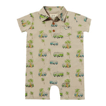  MOLOKAI Grey Campervan Printed Romper