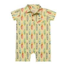  MOLOKAI Lemon Surfboard Printed Romper