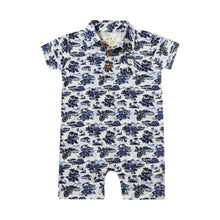  MOLOKAI Navy Hawaii Printed Romper