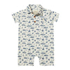 MOLOKAI Navy Boats Printed Romper