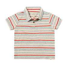  ADMIRAL Pink/Aqua Stripe Polo