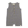 CABIN Navy/Cream Plaid Playsuit