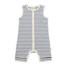  PABLO Royal/White Ribbed Playsuit