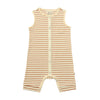 PABLO Beige/Cream Ribbed Playsuit