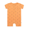 MARTINGALE Tangerine Henry Print Henley Romper