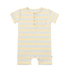 MARTINGALE Blue/Cream Thick Stripe Henley Romper