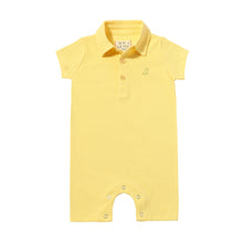  DRIFT Lemon Pique Polo Romper