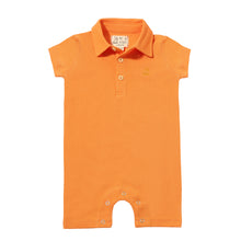  DRIFT Tangerine Pique Polo Romper