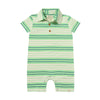 DRIFT Lime/Royal/White Stripe Polo Romper