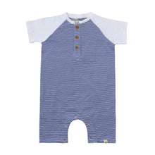  AFLOAT Royal/White Stripe Raglan Romper