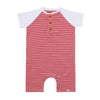 AFLOAT Red/White Stripe Raglan Romper