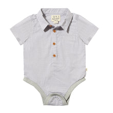  HELFORD Grey Micro Plaid Woven Onesie