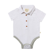  HELFORD White Woven Onesie