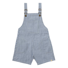  GALLEON Royal/White Seersucker Stripe Woven Buckled Overalls