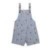 GALLEON Lobster Print Seersucker Woven Buckled Overalls