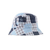 FISHERMAN Navy Multi Plaid Woven Bucket Hat