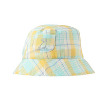  FISHERMAN Aqua/Gold Plaid Woven Bucket Hat